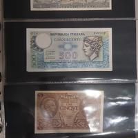 lotto banconote lire  italiane 