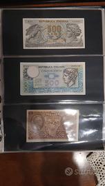 lotto banconote lire  italiane 