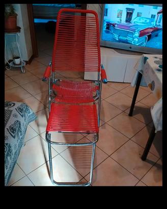 sedia a sdraio vintage 