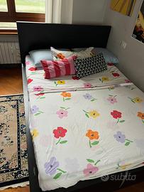 LETTO 1pz 1/2 CONTENITORE + MATERASSO IKEA MALM