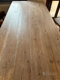 Tavolo in legno massello primi ’900 – restaurato