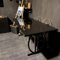 Tavolo moderno nero laccato  160x 80 cm