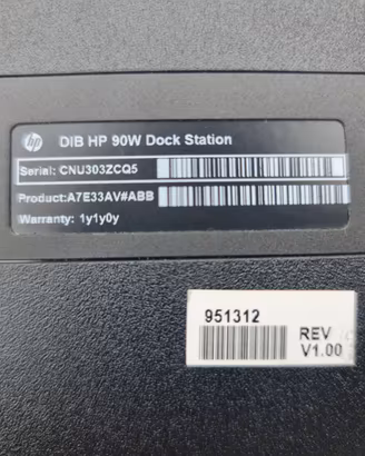 Dock Station 90W 951312 per Hp Zbook 17” G2