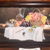 Quadro anni 60 con cornice legno.