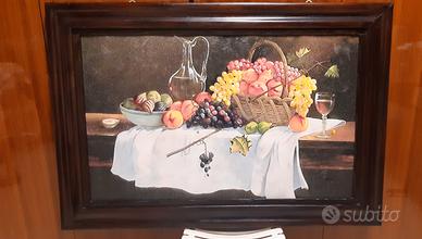 Quadro anni 60 con cornice legno.