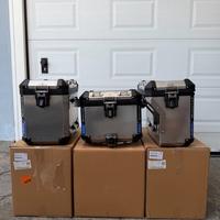 Tris valigie BMW GS laterali + top case alu