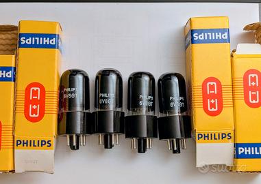 Valvole 6V6 GT Philips black nos nib