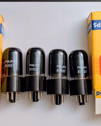 Valvole 6V6 GT Philips black nos nib