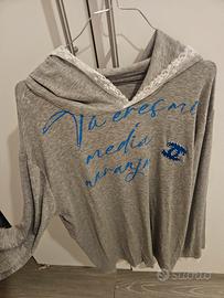maglia felpa con cappuccio 