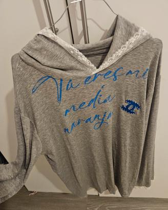 maglia felpa con cappuccio 