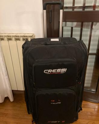 Cressi moby5 trolley bag