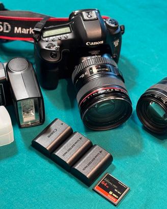 Canon MARK III + 2 OBIETTIVI + FLASH
