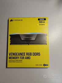 CORSAIR VENGEANCE RGB DDR5 32GB (2x16GB) DDR5 6000