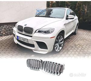 GRIGLIA BMW X5 E70 07-10 X6 E71 72 08-14 CROMO NER
