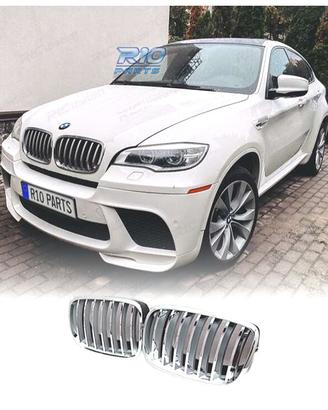 GRIGLIA BMW X5 E70 07-10 X6 E71 72 08-14 CROMO NER
