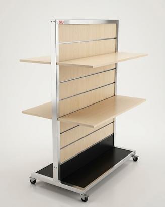 Scaffale gondola con ruote 