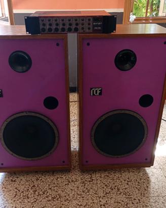 Amplificatore e casse rcf (1metro) 