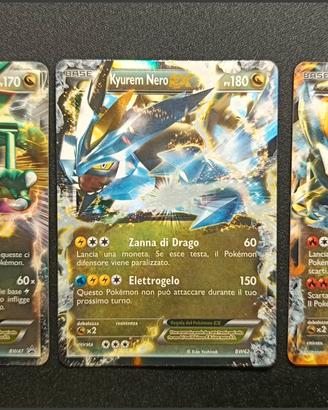 Lotto di 3 carte Pokemon EX