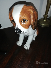 Soprammobile ceramica vintage cane