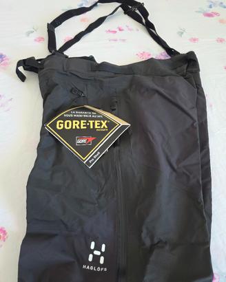 Pantaloni salopette da sci Haglofs taglia XL