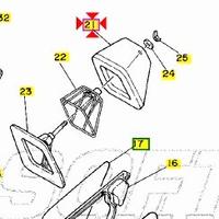 Filtro aria Yamaha DT125 3BN144510100