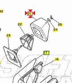 Filtro aria Yamaha DT125 3BN144510100