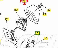 Filtro aria Yamaha DT125 3BN144510100
