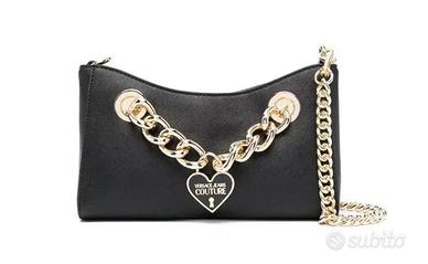 Heart Enamelled-logo Chain Shoulder Bag