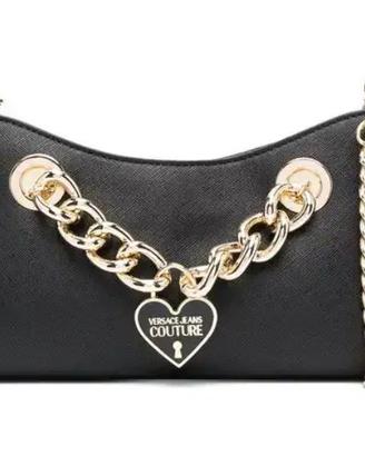 Heart Enamelled-logo Chain Shoulder Bag