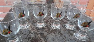 Bicchieri alpini in vetro cappello degli alpini