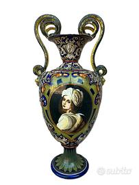 GRANDE ANFORA VASO CERAMICA DI  FAENZA ZAULI