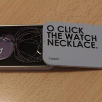 Collana con orologio o click.