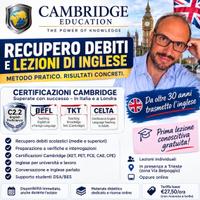 Recupero debiti e Corsi Inglese studenti ed adulti