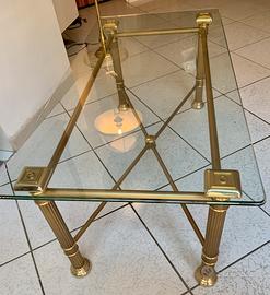 Tavolino salotto ottone bagno oro Orsenigo