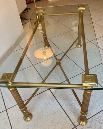 Tavolino salotto ottone bagno oro Orsenigo