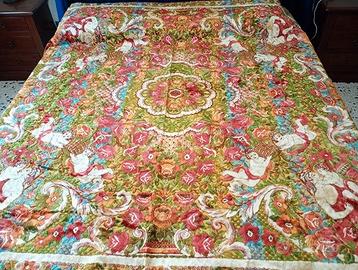Copriletto / Coperta Matrimoniale Vintage Ciniglia