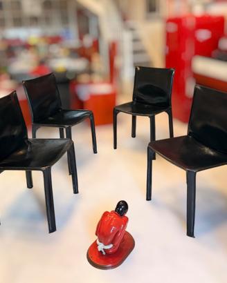 Quattro sedie 412 Cab Cassina Modernariato Design