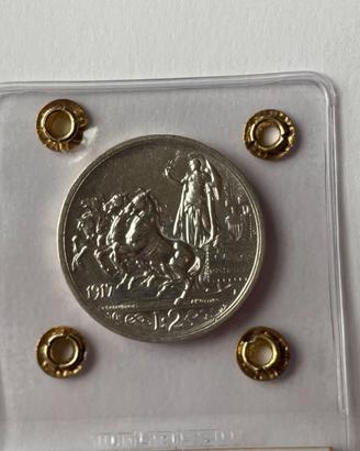 2 Lire 1917 Quadriga Briosa +CHE SPL/FDC Valsecchi
