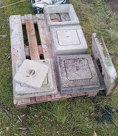 Pozzetti/coperchi a botola/caditoie in cemento