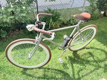 Bicicletta artigianale a contropedale