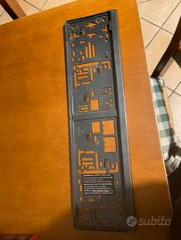 Porta targa Carbonio