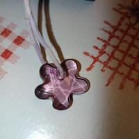 ciondolo fiore lilla Swarovski 
