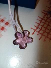 ciondolo fiore lilla Swarovski 