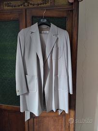 completo Max Mara donna elegante in lana, grigio,