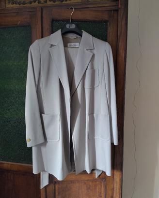 completo Max Mara donna elegante in lana, grigio,