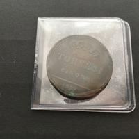 Moneta 5 tornesi 1827 rame Francesco I Borbone BB