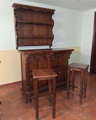 Mobile bar in legno