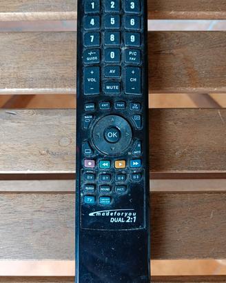 Telecomando universale Madeforyou Dual 2:1 TV DVB