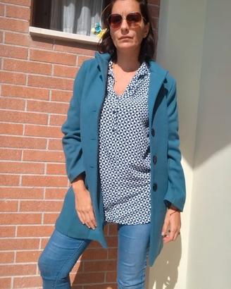 cappotto lana donna giacchetto soprabito M