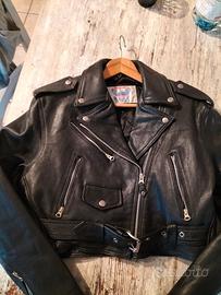 Giubbotto" Chiodo" vera pelle made USA